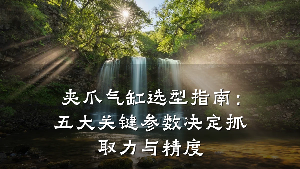 夹爪气缸选型指南:五大关键参数决定抓取力与精度
