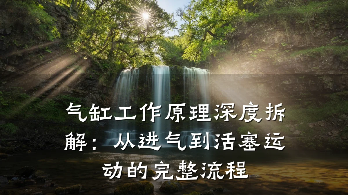 气缸工作原理深度拆解：从进气到活塞运动的完整流程