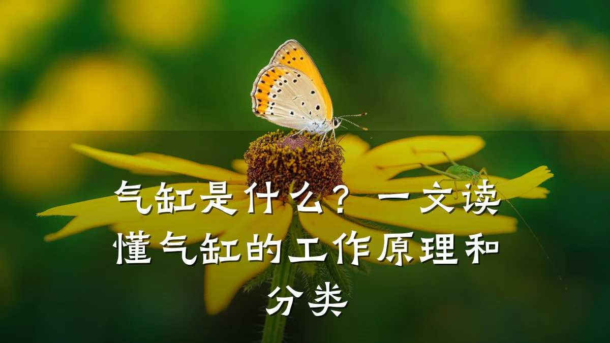 气缸是什么？一文读懂气缸的工作原理和分类