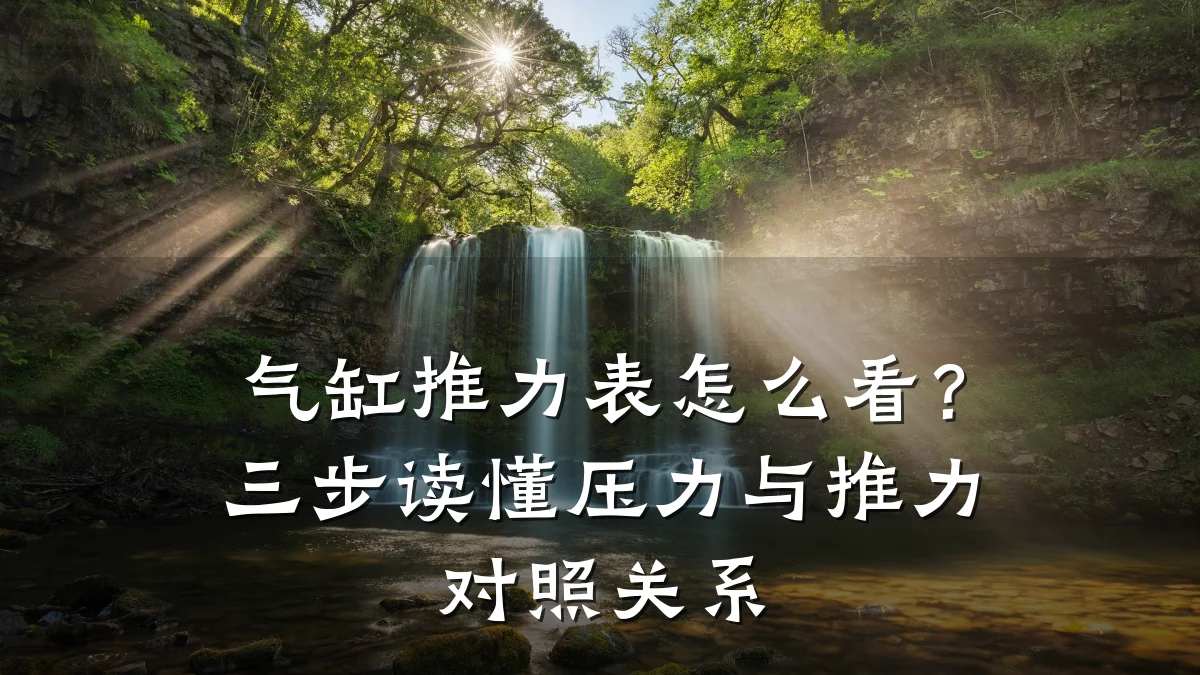 气缸推力表怎么看？三步读懂压力与推力对照关系
