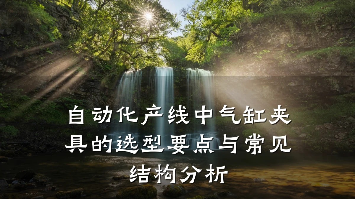 自动化产线中气缸夹具的选型要点与常见结构分析
