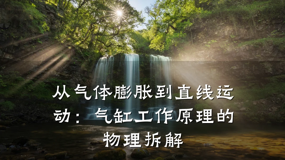 从气体膨胀到直线运动：气缸工作原理的物理拆解