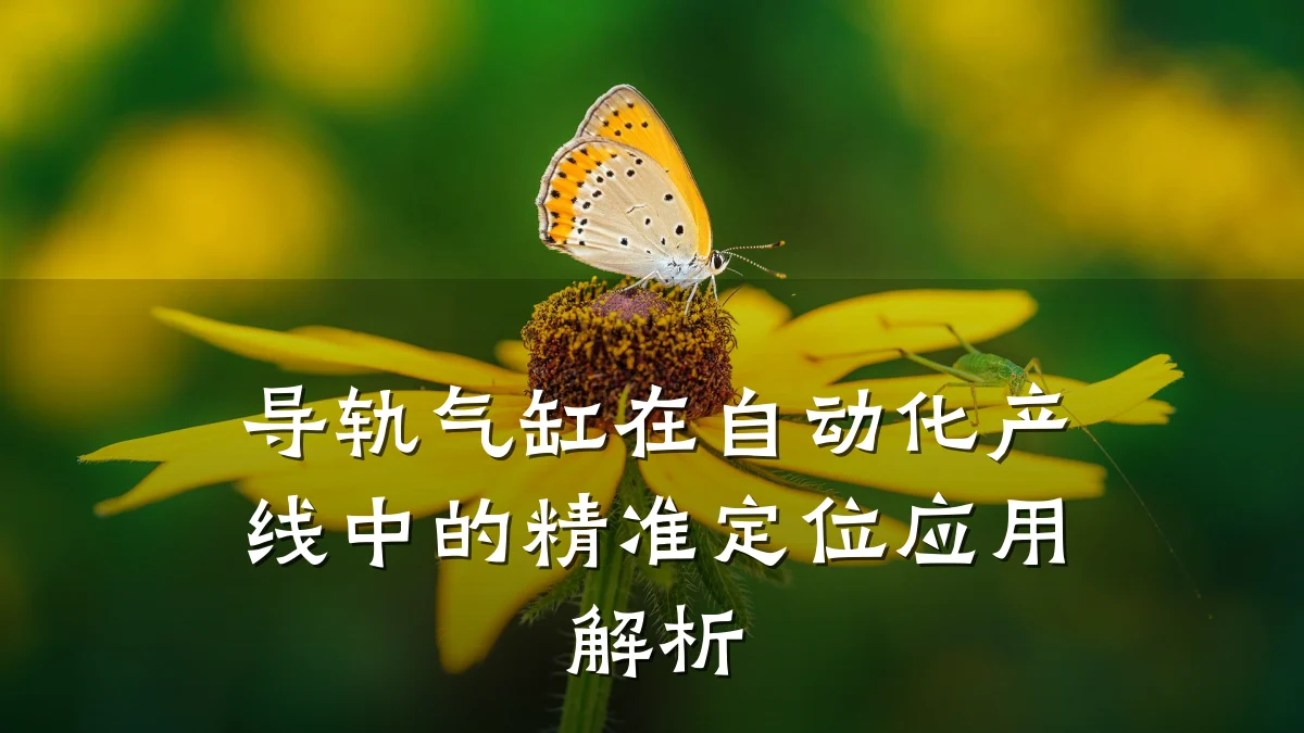 导轨气缸在自动化产线中的精准定位应用解析