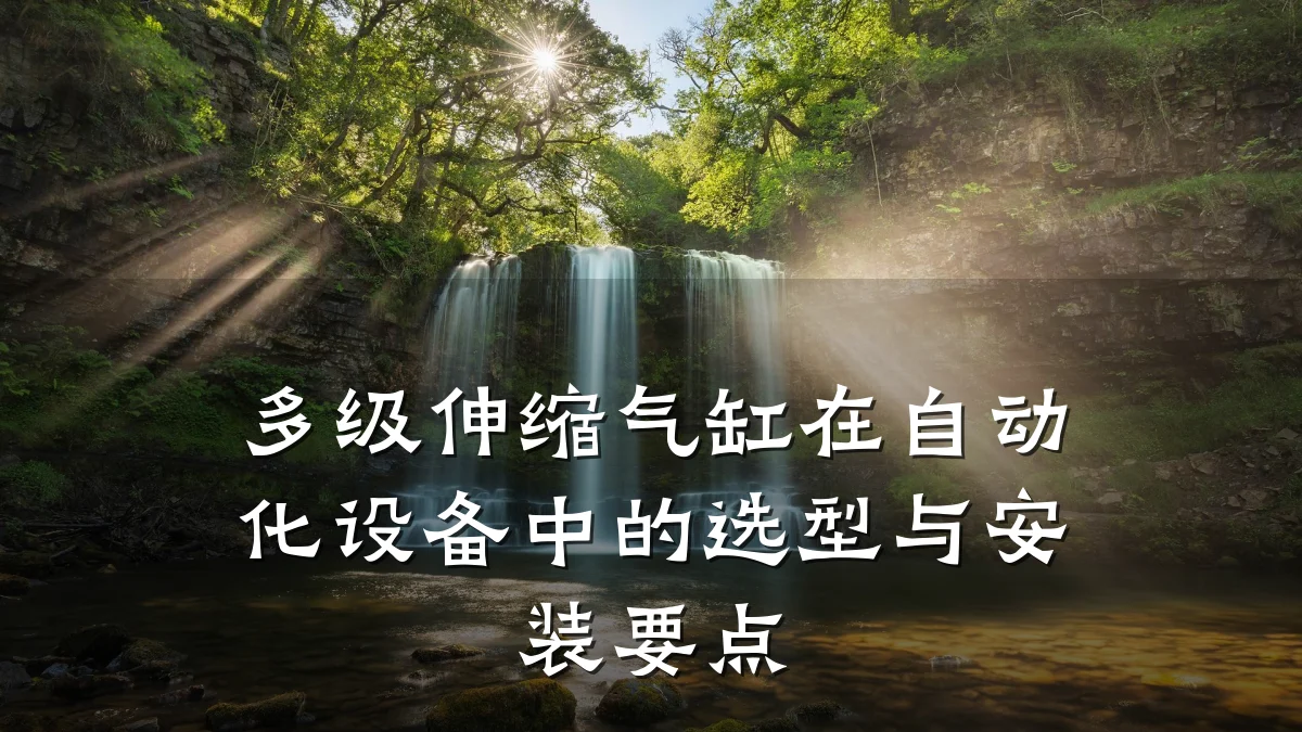 多级伸缩气缸在自动化设备中的选型与安装要点
