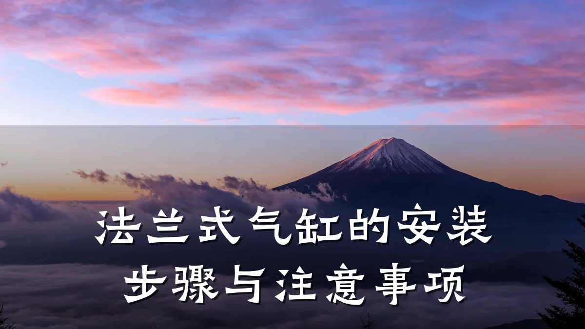 法兰式气缸的安装步骤与注意事项