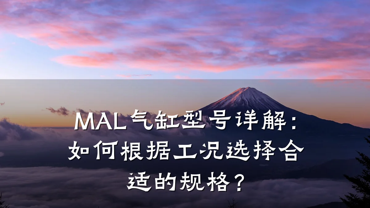 MAL气缸型号详解：如何根据工况选择合适的规格？