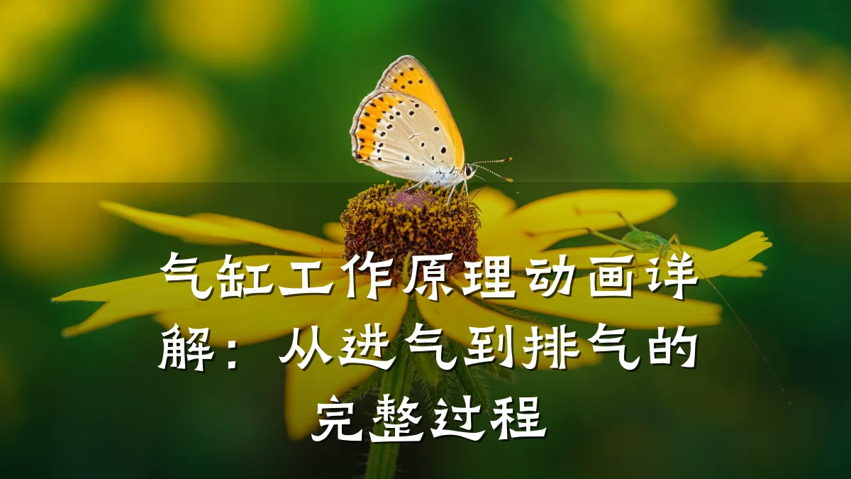 气缸工作原理动画详解：从进气到排气的完整过程