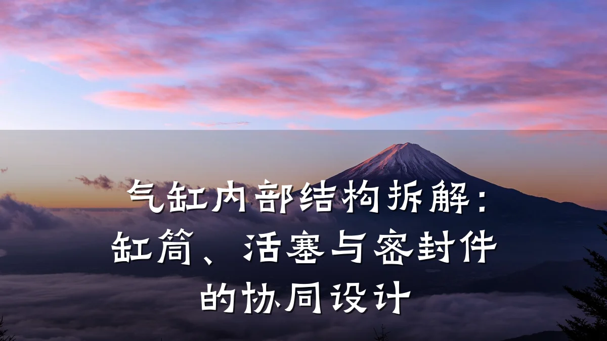 气缸内部结构拆解：缸筒、活塞与密封件的协同设计