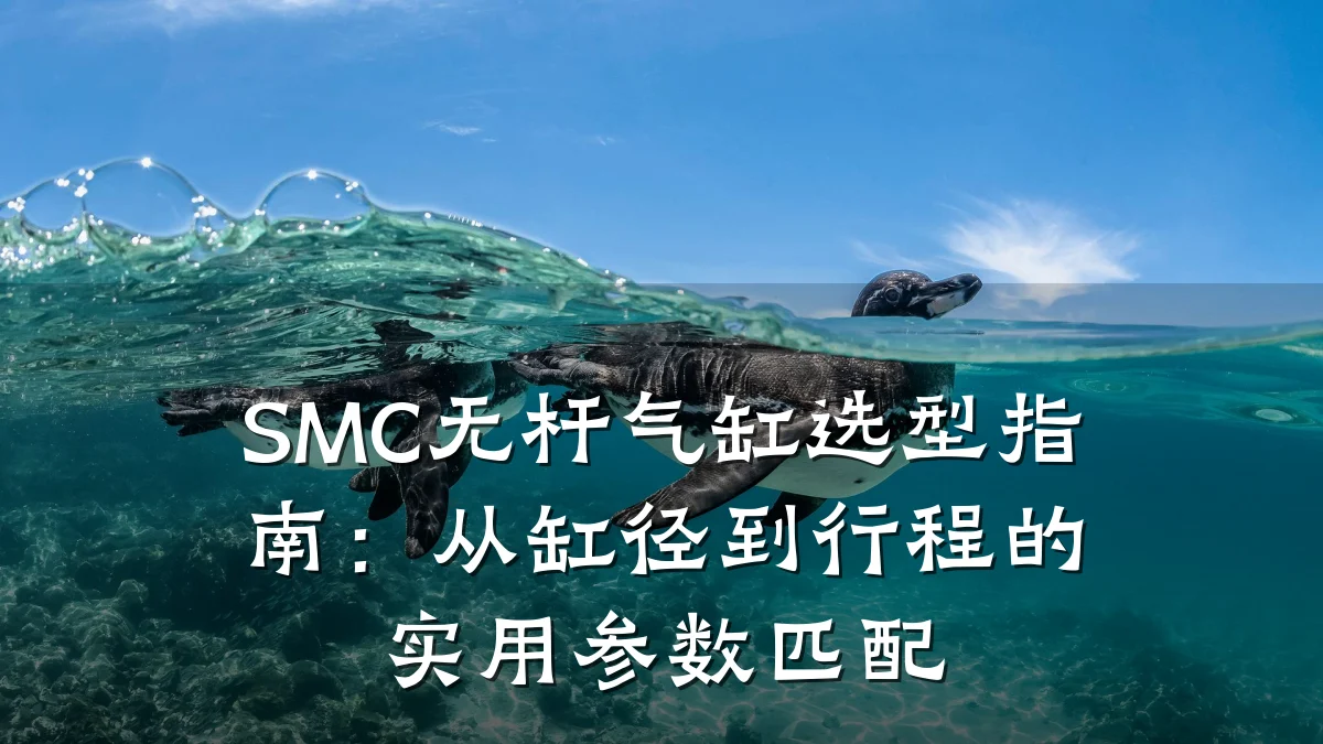 SMC无杆气缸选型指南：从缸径到行程的实用参数匹配