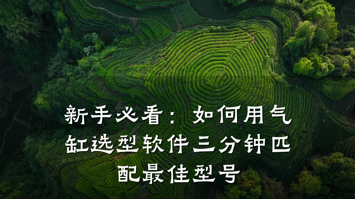 新手必看：如何用气缸选型软件三分钟匹配最佳型号