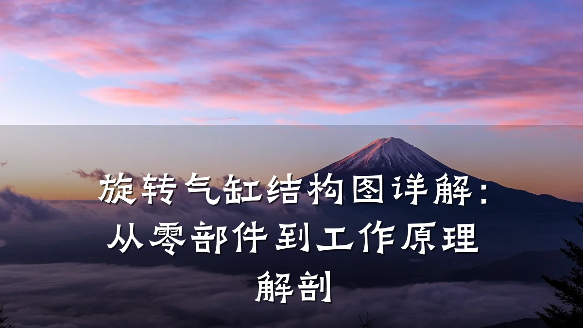 旋转气缸结构图详解：从零部件到工作原理解剖