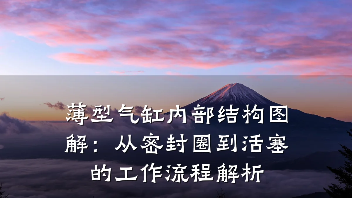 薄型气缸内部结构图解：从密封圈到活塞的工作流程解析