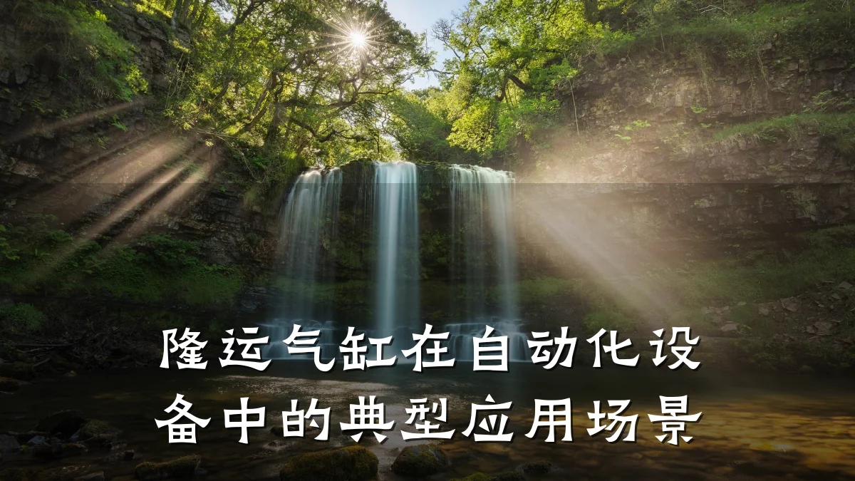 隆运气缸在自动化设备中的典型应用场景