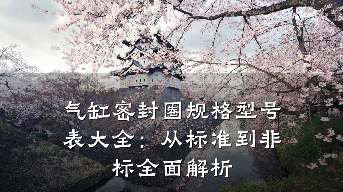 气缸密封圈规格型号表大全：从标准到非标全面解析