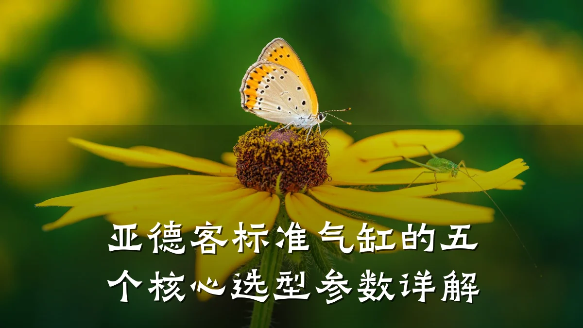亚德客标准气缸的五个核心选型参数详解